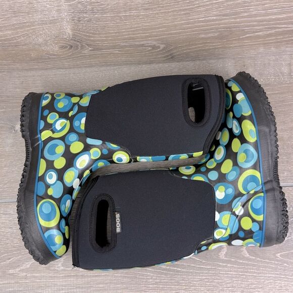 Bogs Waterproof -30f Classic High Bubbles Big Girl Sz 5 Pull On Winter Rain Boot - Picture 9 of 12